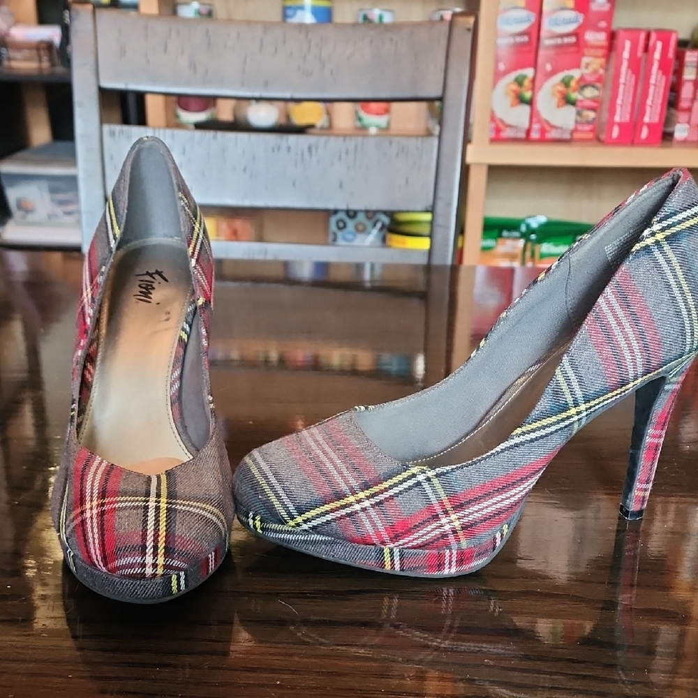 Fioni  Plaid High Heels 9